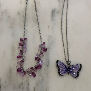 $6.Silver tone necklace’s.